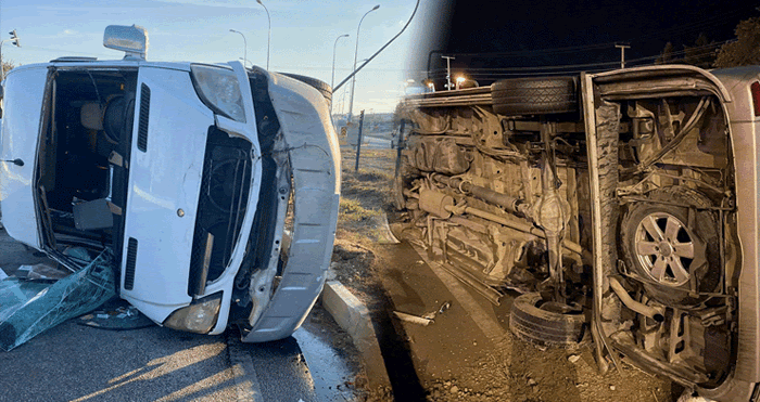 Denizlispor kafilesi trafik kazası geçirdi