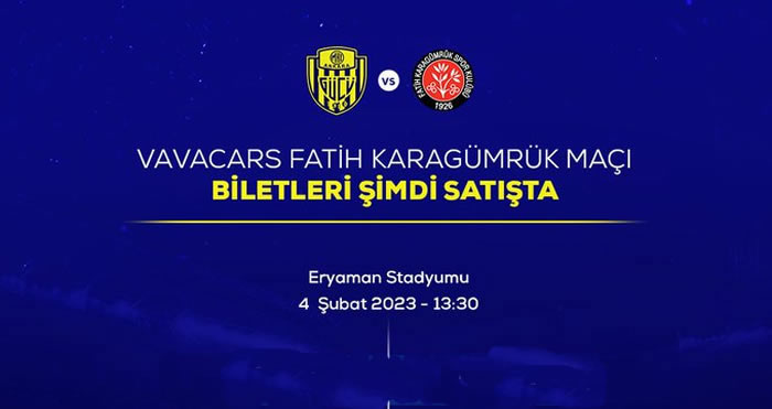Ankaragücü-F.Karagümrük maçı biletleri satışa çıktı