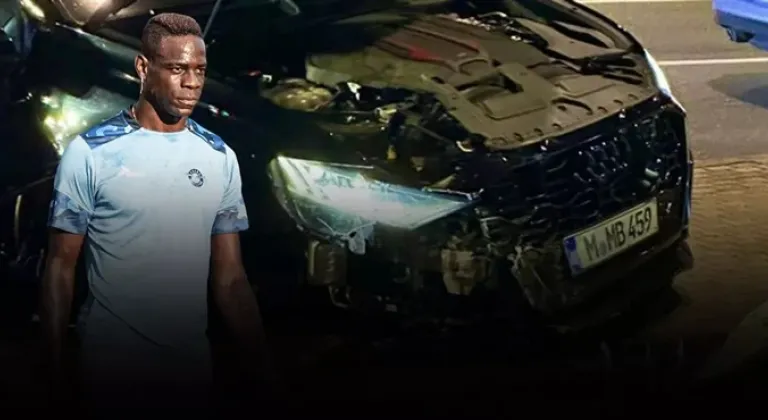 Balotelli trafik kazası geçirdi