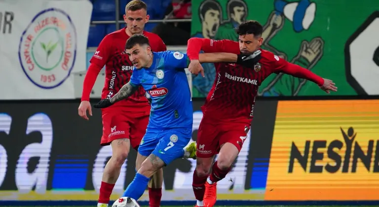 Rizespor’dan müthiş geri dönüş! Gaziantep FK’ya son dakikada şok