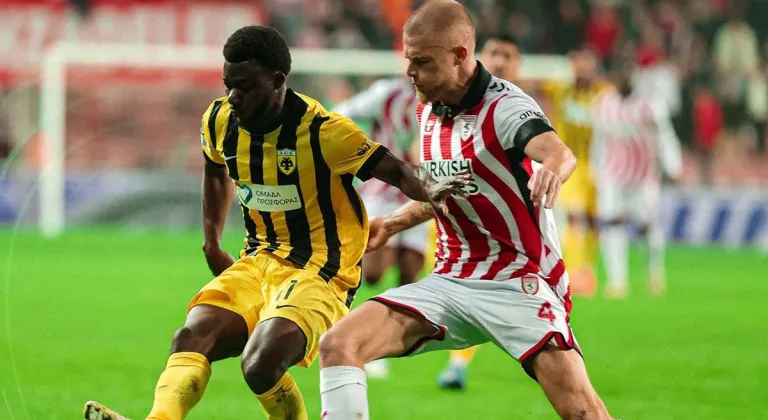 Samsunspor, AEK karşısında avantajını koruyamadı