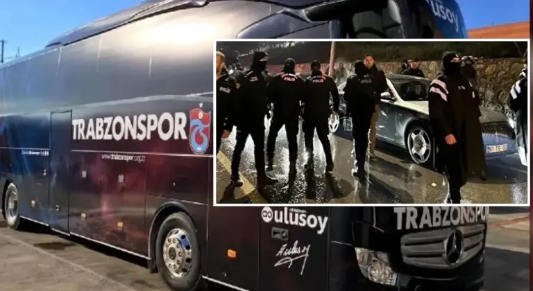 Trabzonspor takım otobüsüne Antalya’da taşlı saldırı