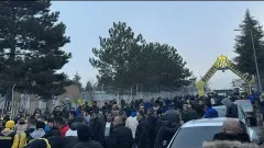 Ankaragücü taraftarı takımı uğurladı