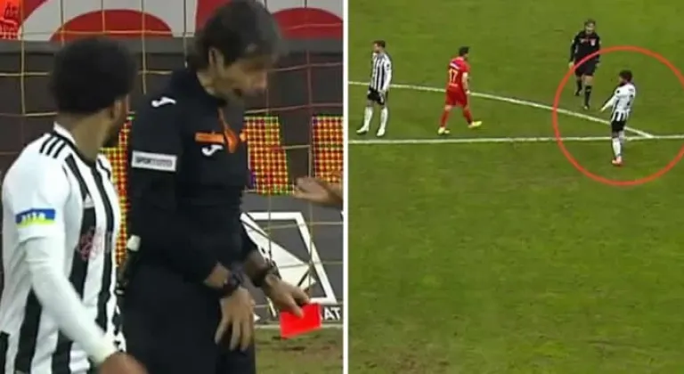 Hakem kırmızı kartın nedenini gösterdi. Utananlar oldu…