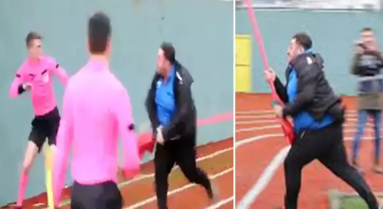 Gözaltındaki Hakem Miraç Yıldırım, 3 Yıl Önce Korner Direğiyle Saldırıya Uğramış