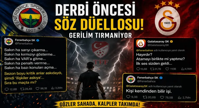 Derbi Öncesi Söz Düellosu! Fenerbahçe ile Galatasaray Arasında Gerilim Tırmanıyor